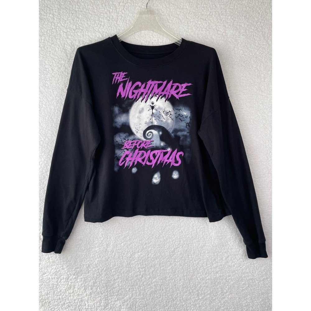 Disney Nightmare Before Christmas Jack Skellington Long Sleeve Graphic Tee M